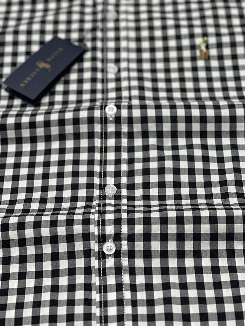 Ralph Lauren Gingham Cotton Madras Camp Shirt · A1971 — תמונה 11