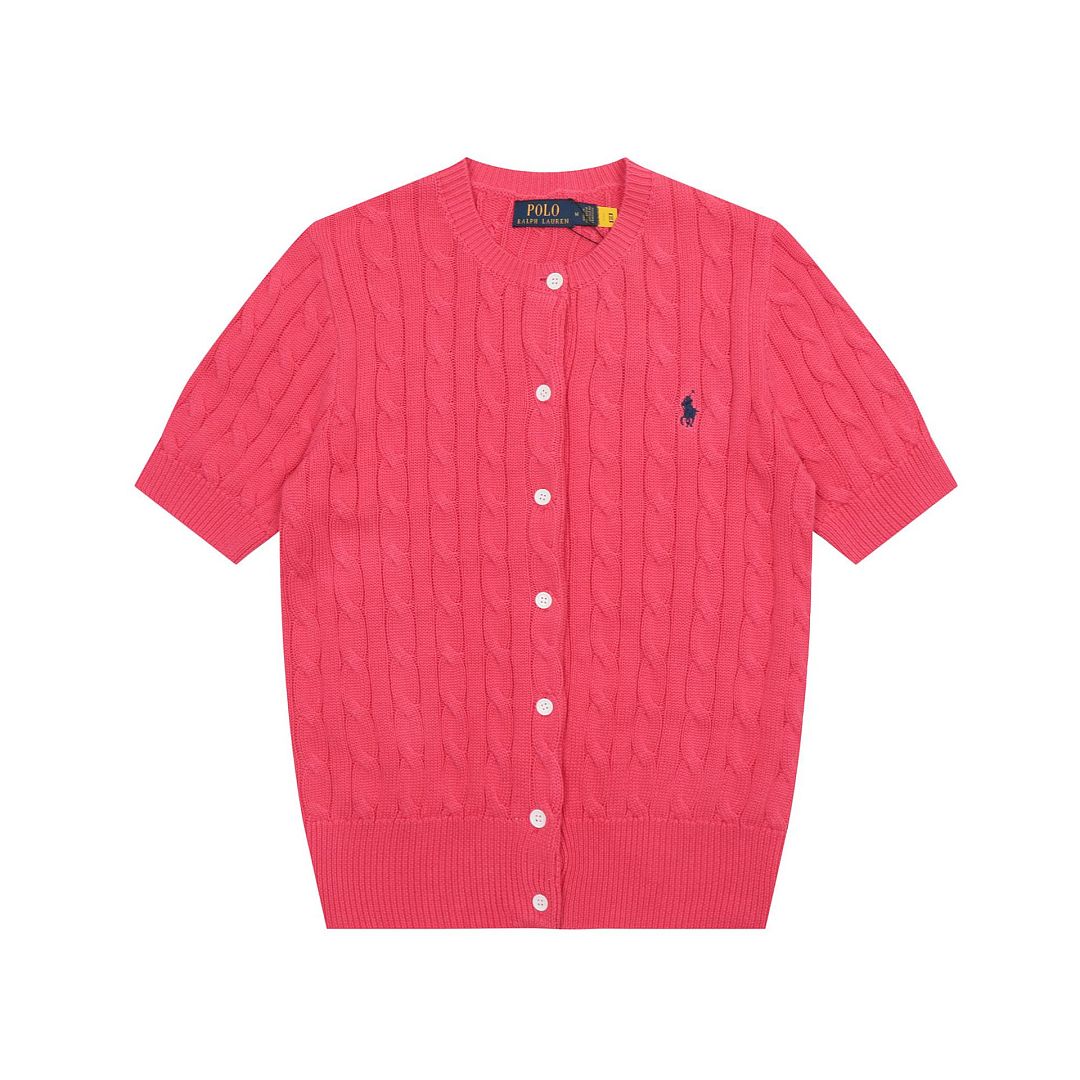 Ralph Lauren Cable-Knit Short-Sleeve Cardigan · A3123 — תמונה 7