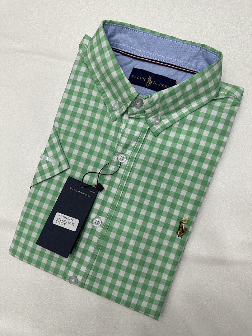 Ralph Lauren Gingham Cotton Madras Camp Shirt · A1971 — תמונה 7