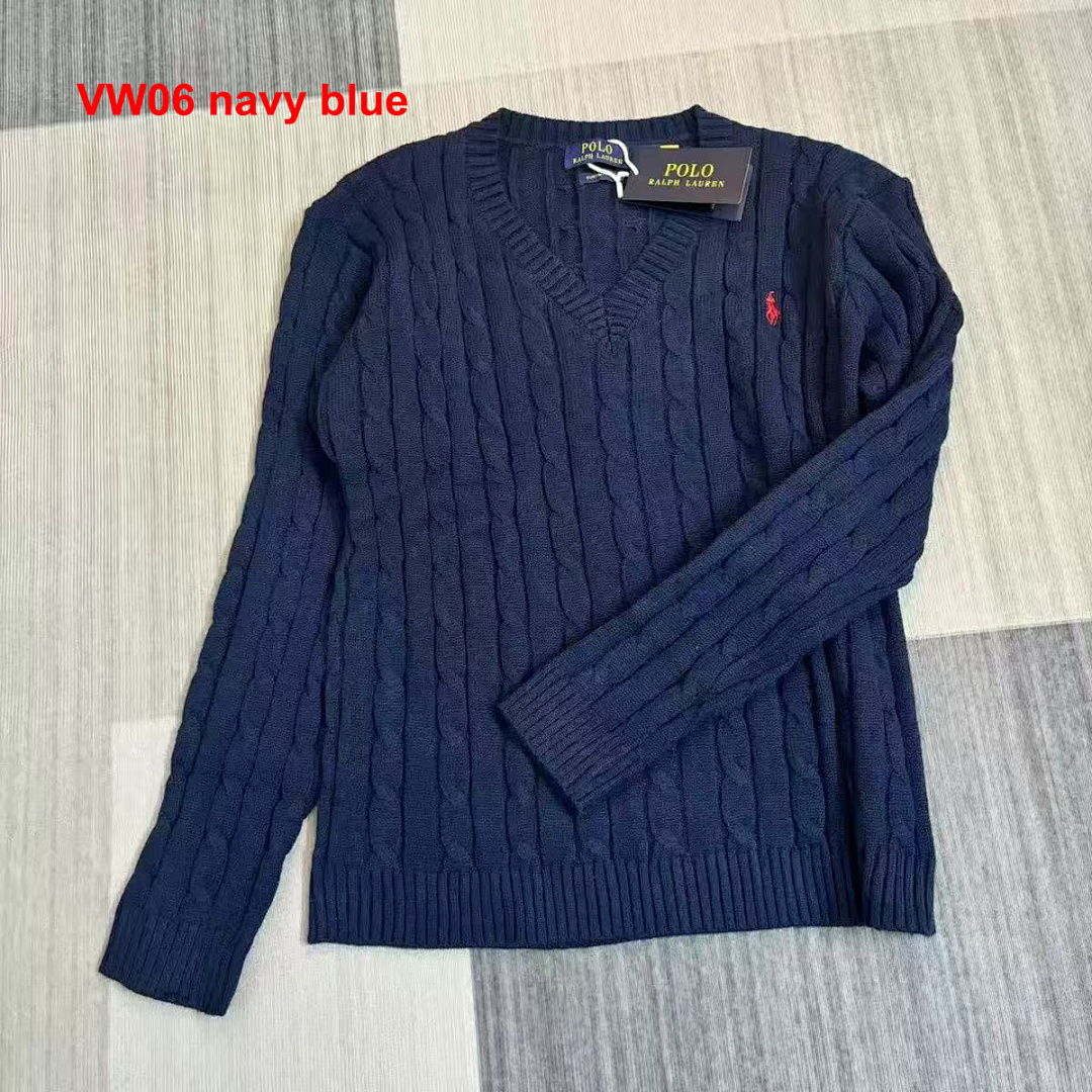 Ralph Lauren Cable-Knit Cotton V-Neck Sweater · A2865 — תמונה 5