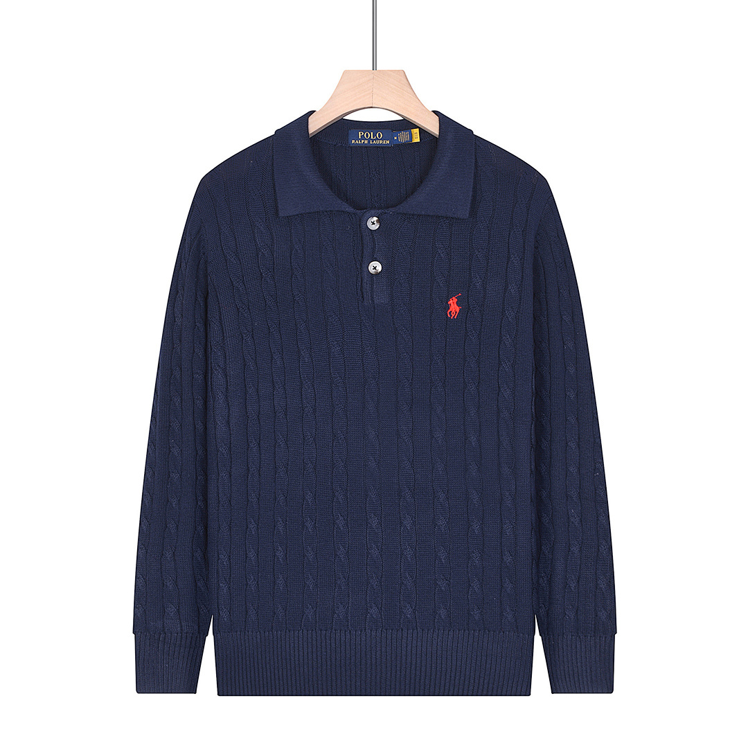 Ralph Lauren Cable-Knit Cotton Polo Sweater · A2569 — תמונה 16