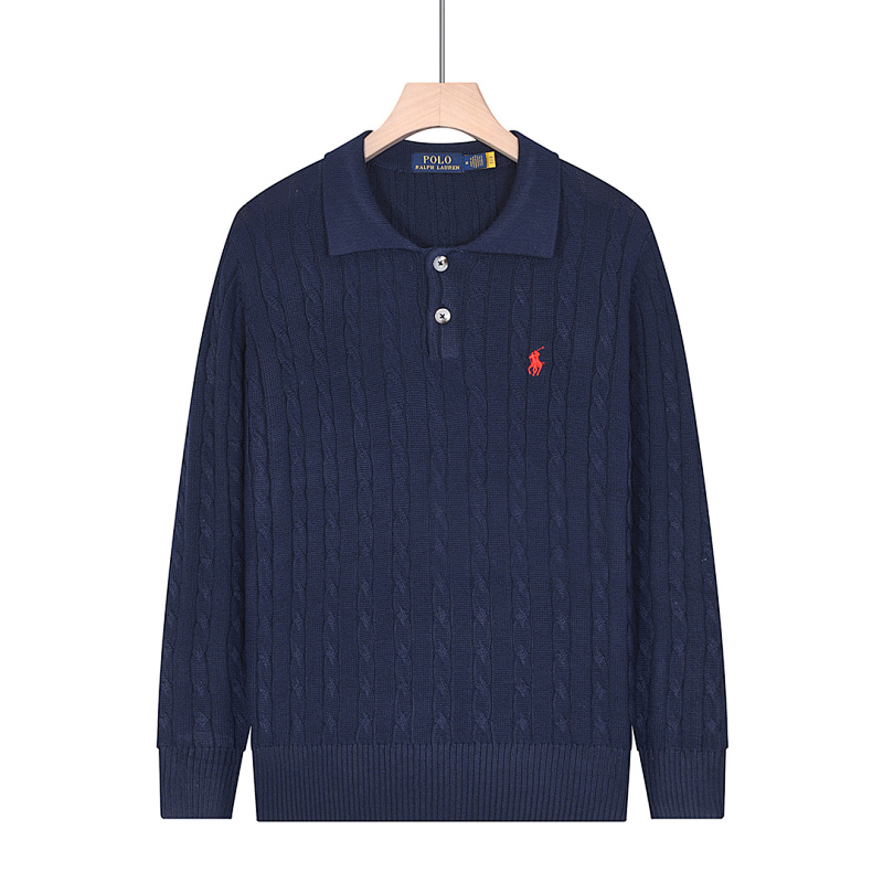 Ralph Lauren Cable-Knit Cotton Polo Sweater · A2569 — תמונה 17