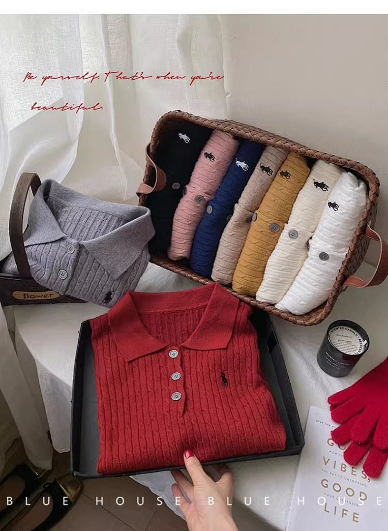 Ralph Lauren Cable-Knit Polo Sweater · A2356 — תמונה 19