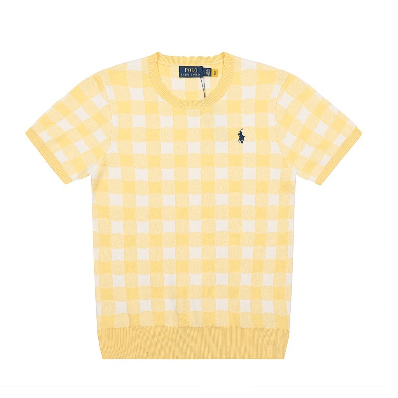 Ralph Lauren Gingham Cotton Short-Sleeve Sweater · A2340 — תמונה 32