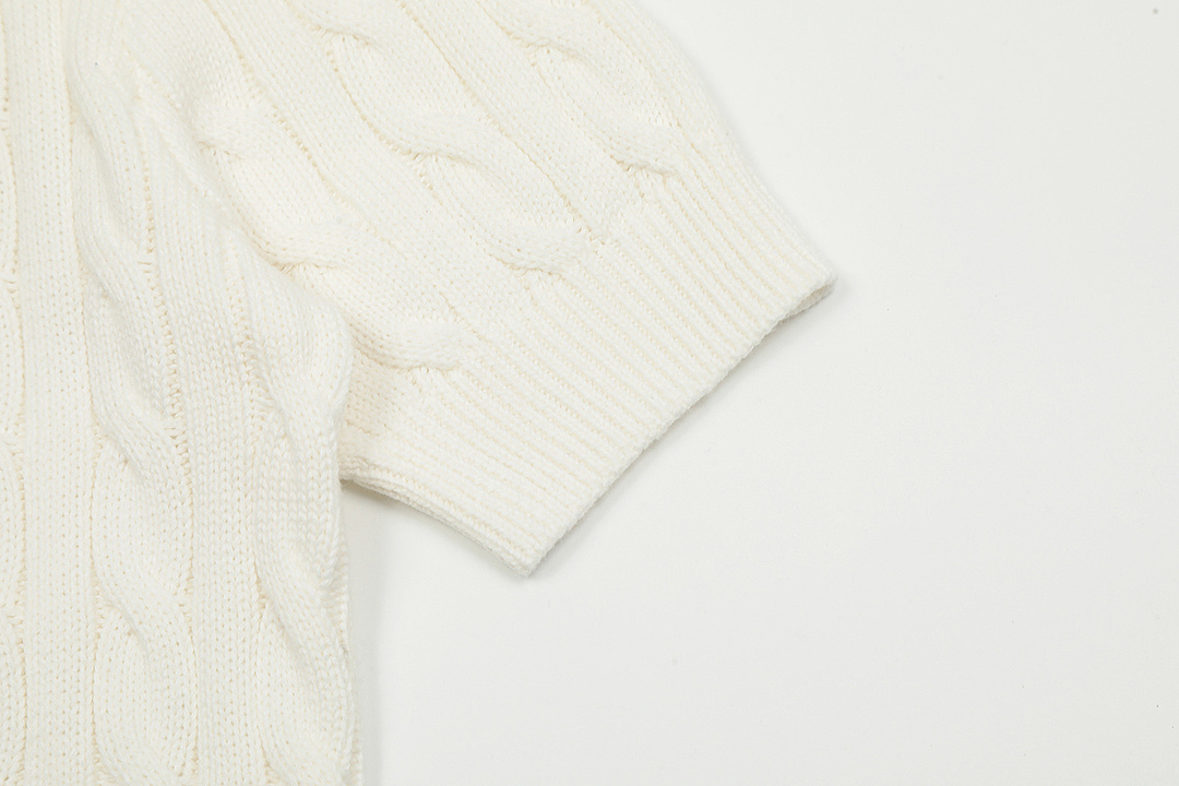 Ralph Lauren Cable-Knit Short-Sleeve Cardigan · A3123 — תמונה 16