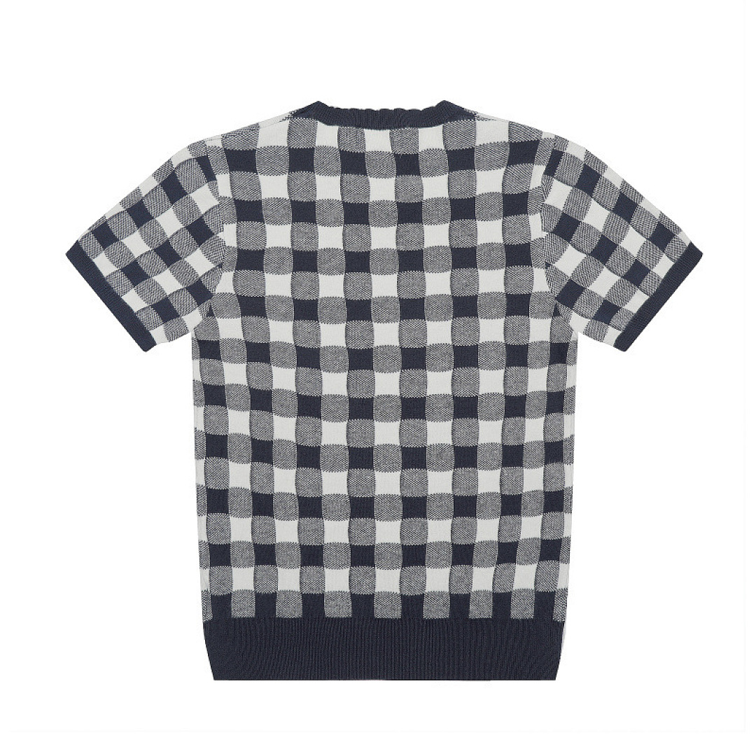 Ralph Lauren Gingham Cotton Short-Sleeve Sweater · A3130 — תמונה 10