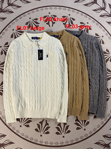 Polo Ralph Lauren Cable-Knit Polo Sweater · A2858