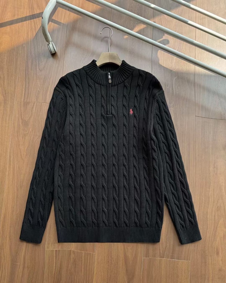 A2593 Rauph Lauren men sweater twist open collar — תמונה 22