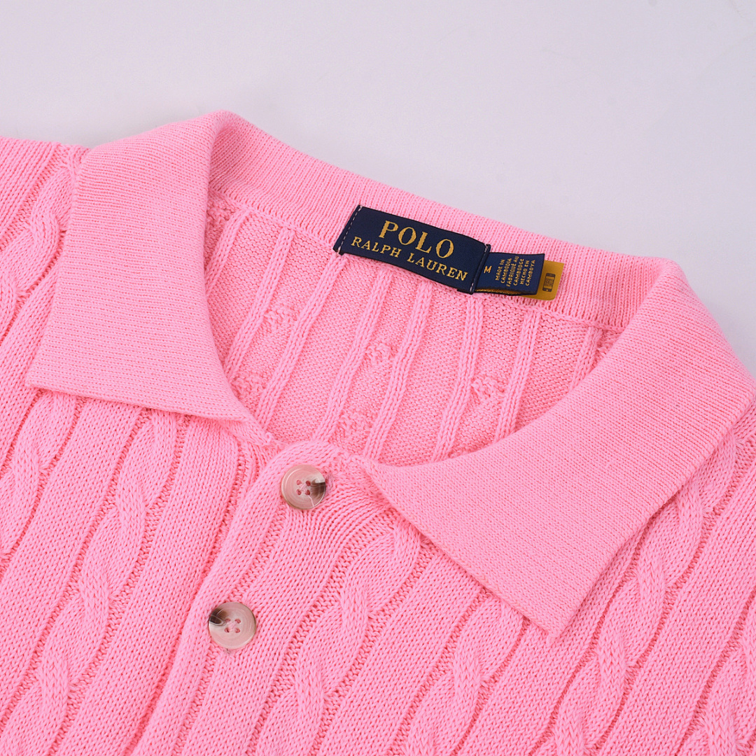 Ralph Lauren Cable-Knit Cotton Polo Sweater · A2569 — תמונה 47