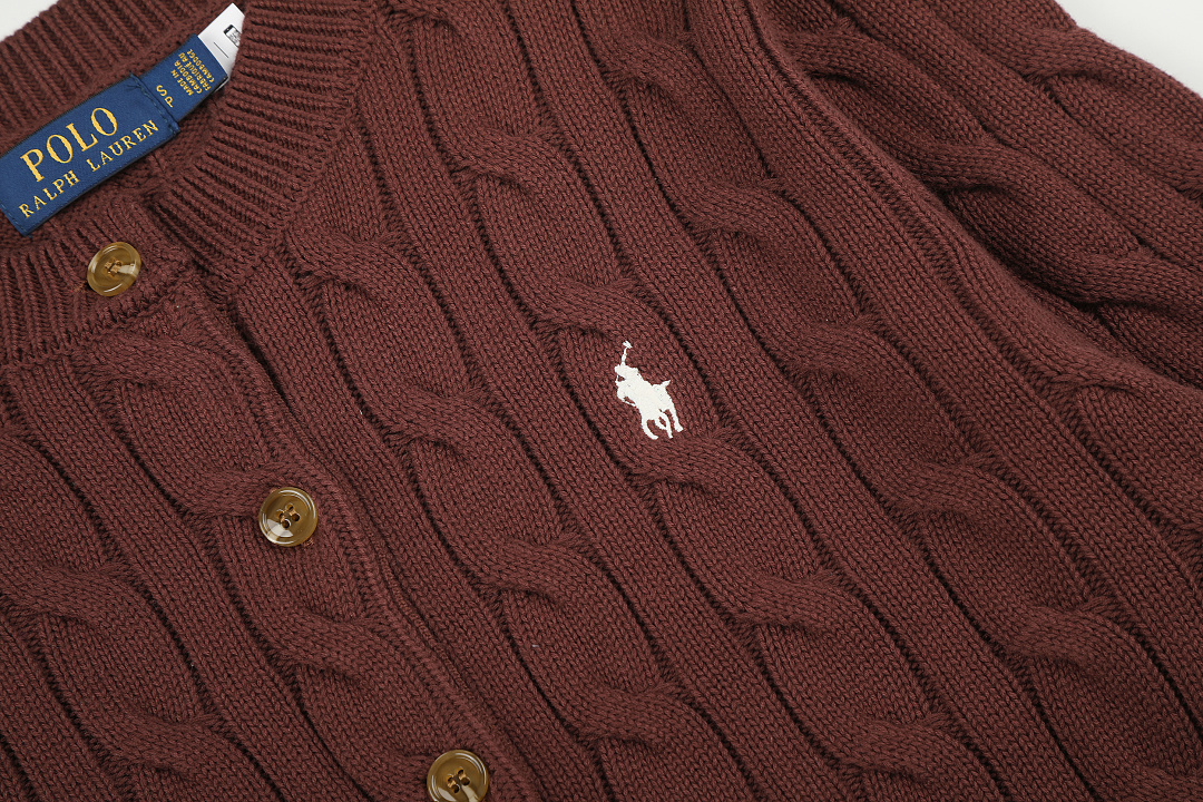 Ralph Lauren Cable Knit Cotton Cardigan · A3415 — תמונה 41