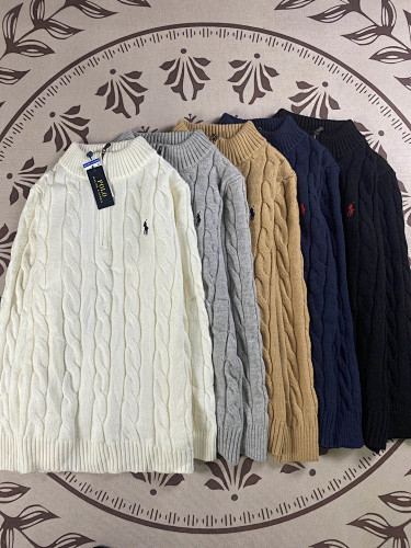 Ralph Lauren Cable-Knit Quarter-Zip Sweater · A2520