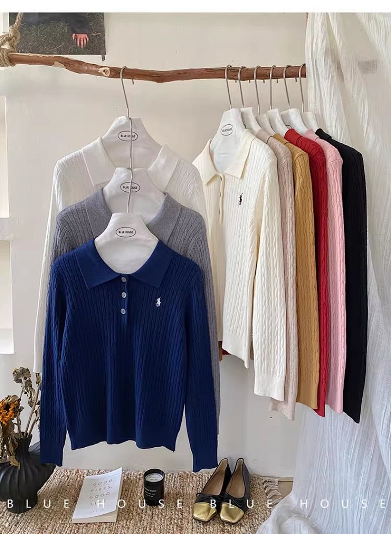 Ralph Lauren Cable-Knit Polo Sweater · A2356 — תמונה 21