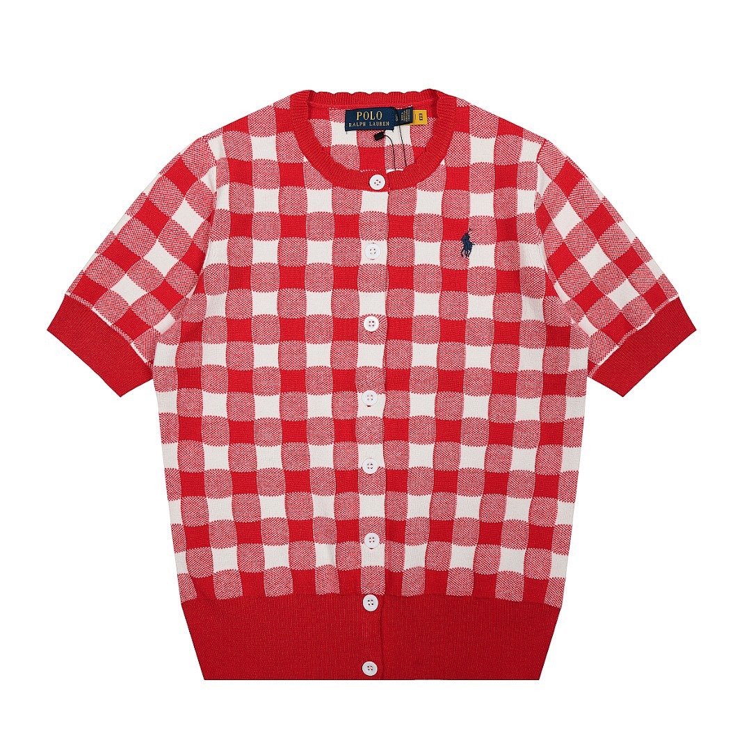 Polo Ralph Lauren Gingham Cotton Cardigan · A2341 — תמונה 29