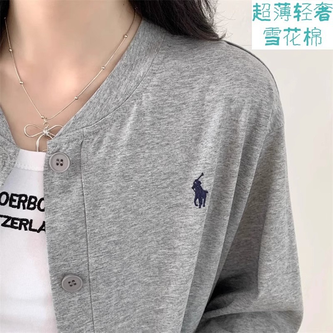 Polo Ralph Lauren Logo-embroidered cotton cardigan · A2378 — תמונה 9