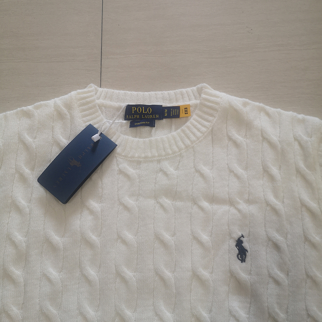 Ralph Lauren Cable-Knit Cotton Crewneck Sweater · A2183 — תמונה 12