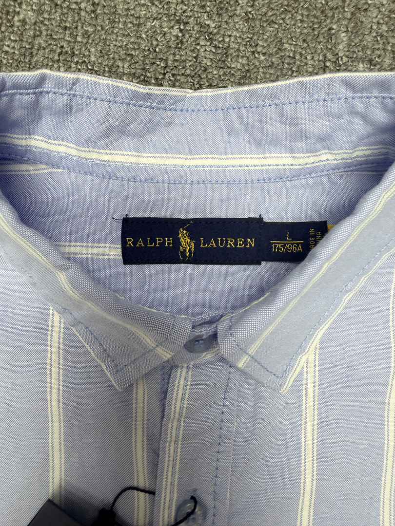Ralph Lauren Classic Fit Stripe Cotton Broadcloth · A3158 — תמונה 21