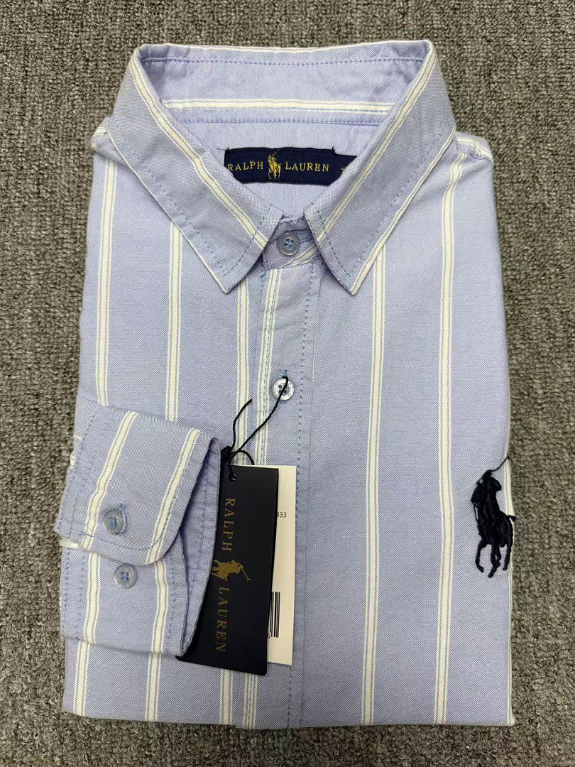 Ralph Lauren Classic Fit Stripe Cotton Broadcloth · A3158 — תמונה 25