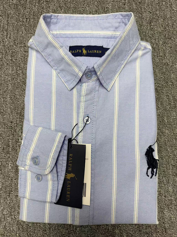 Ralph Lauren Classic Fit Stripe Cotton Broadcloth · A3158 — תמונה 26