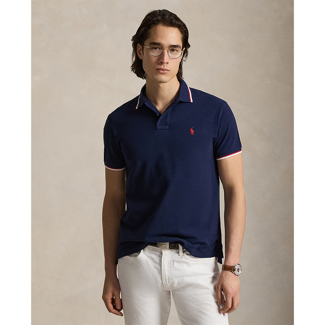 Ralph Lauren Custom Slim Fit Mesh Polo · A3212 — תמונה 6