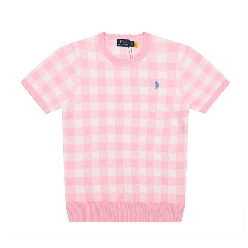 Ralph Lauren Gingham Cotton Short-Sleeve Sweater · A2340 — תמונה 30