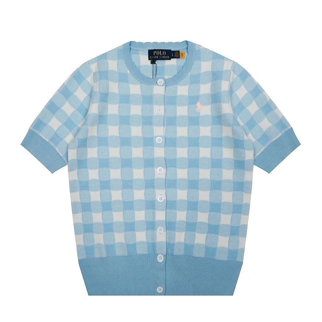 Polo Ralph Lauren Gingham Cotton Cardigan · A3131 — תמונה 9