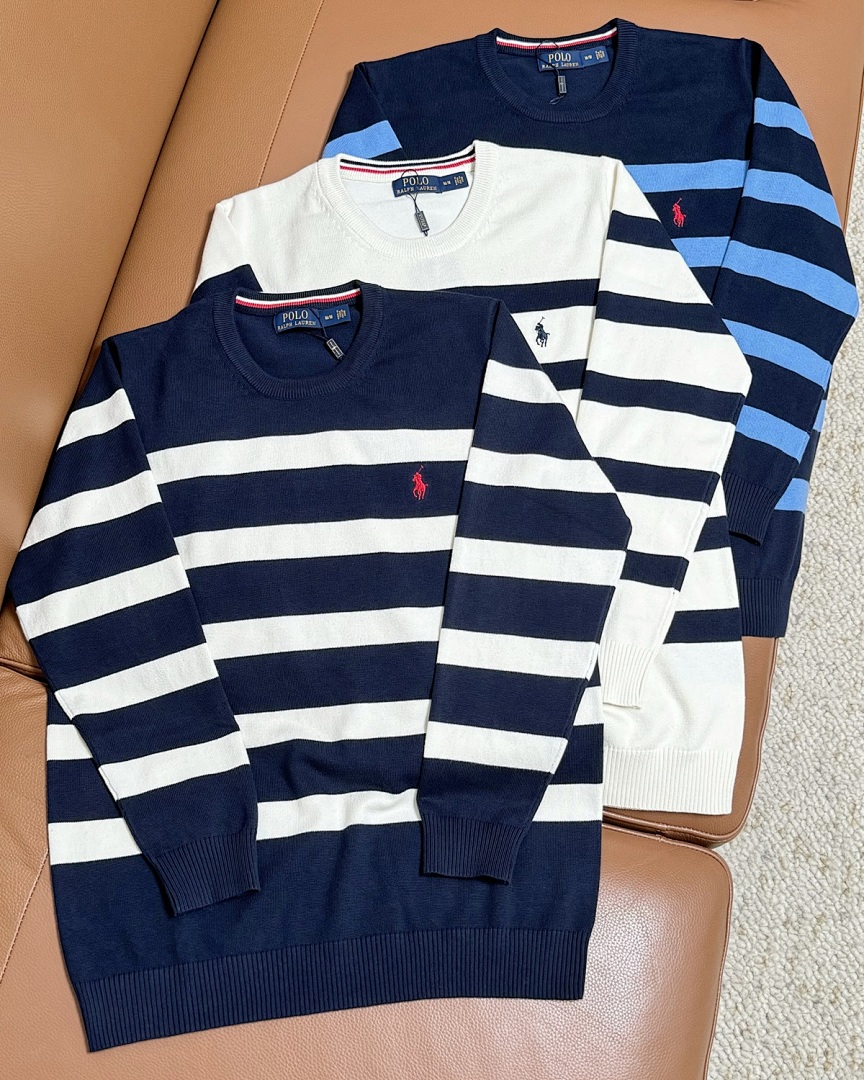Ralph Lauren Striped Cable-Knit Cotton Sweater · A2142 — תמונה 24