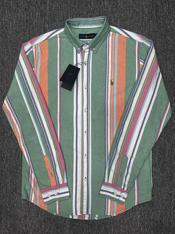 Ralph Lauren Classic Fit Striped Oxford Shirt · A2353