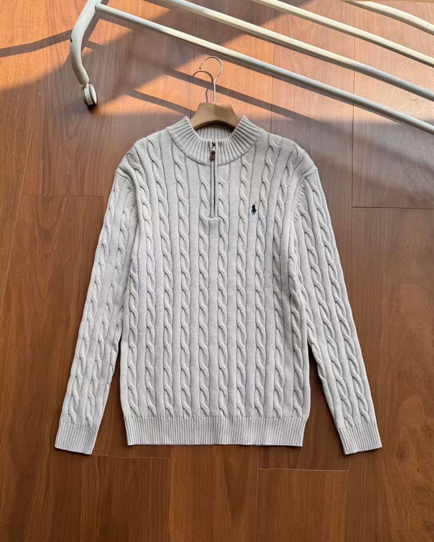 A2593 Rauph Lauren men sweater twist open collar — תמונה 21