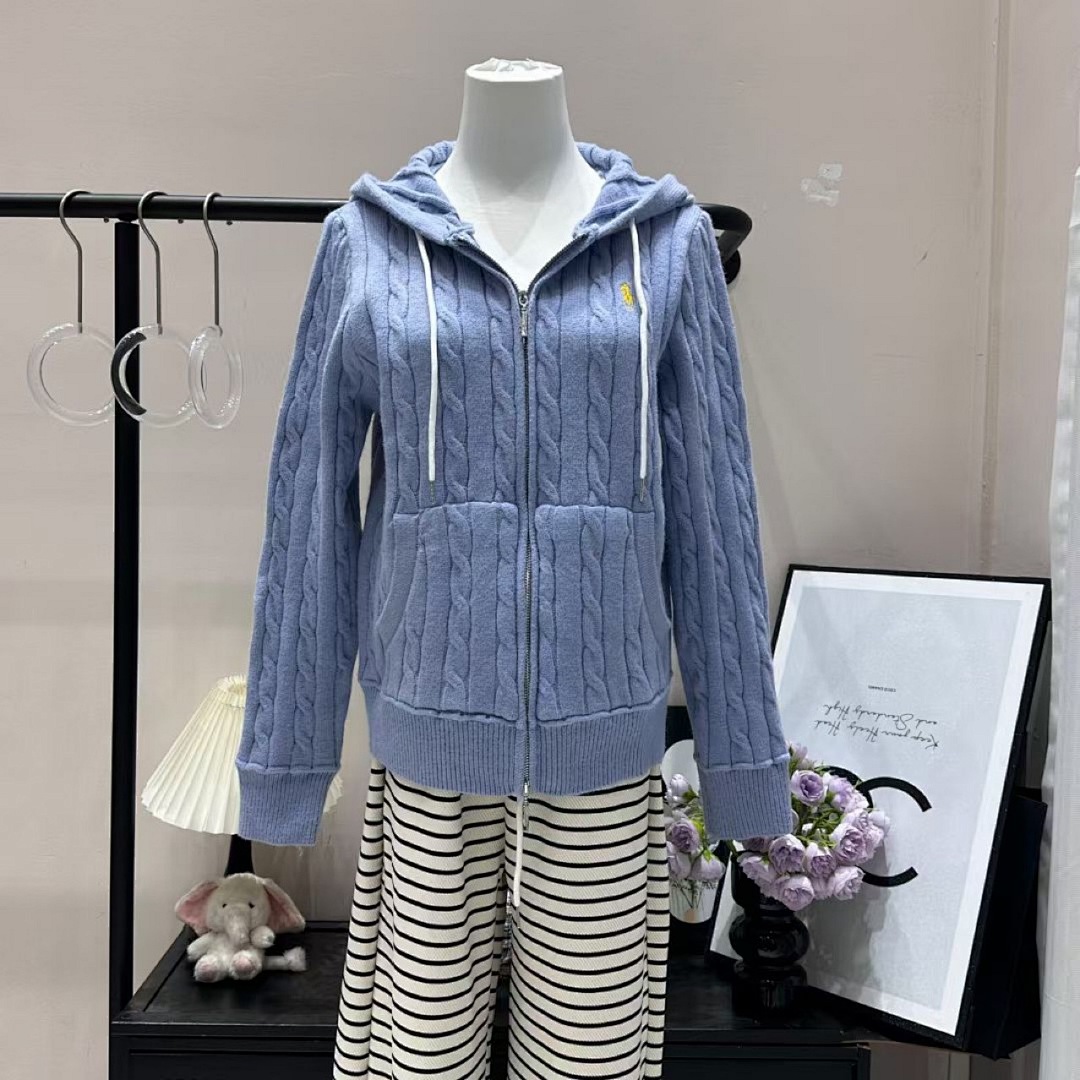 Ralph Lauren Cable-Knit Cotton Full-Zip Hoodie · A2732 — תמונה 14