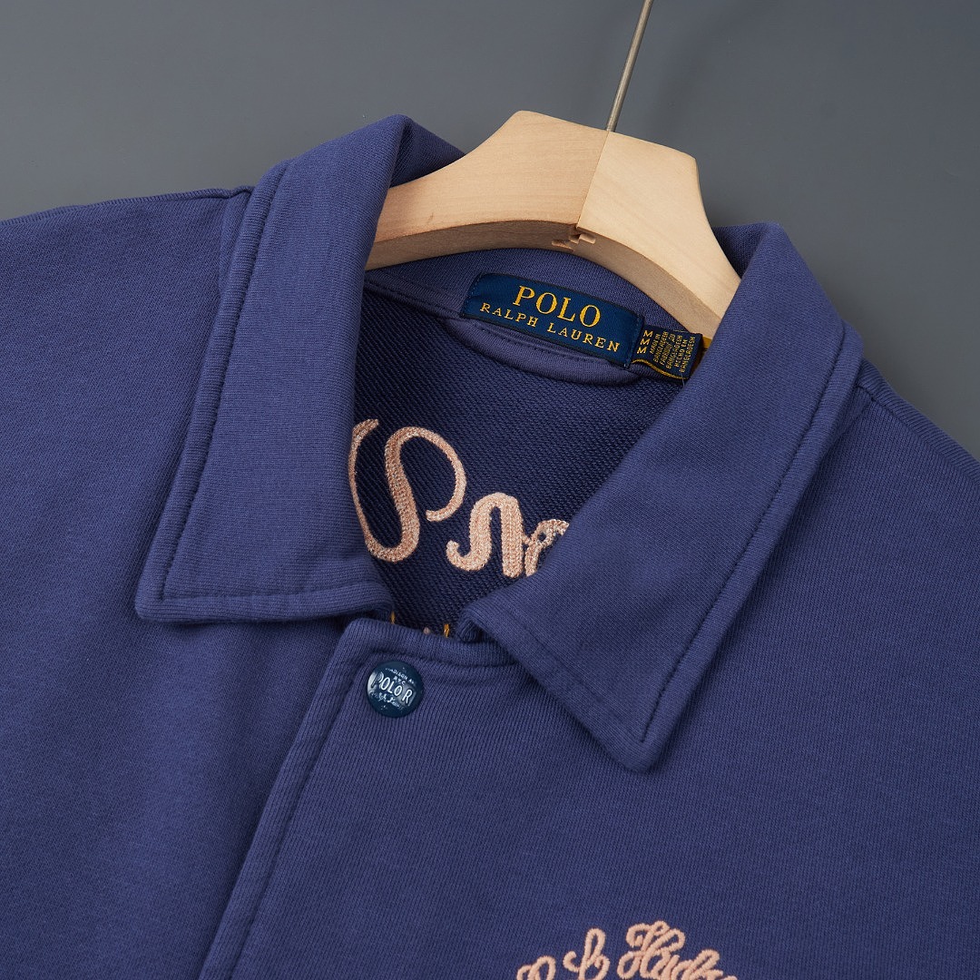 Polo Ralph Lauren Logo Fleece Bomber Jacket · A3449 — תמונה 12