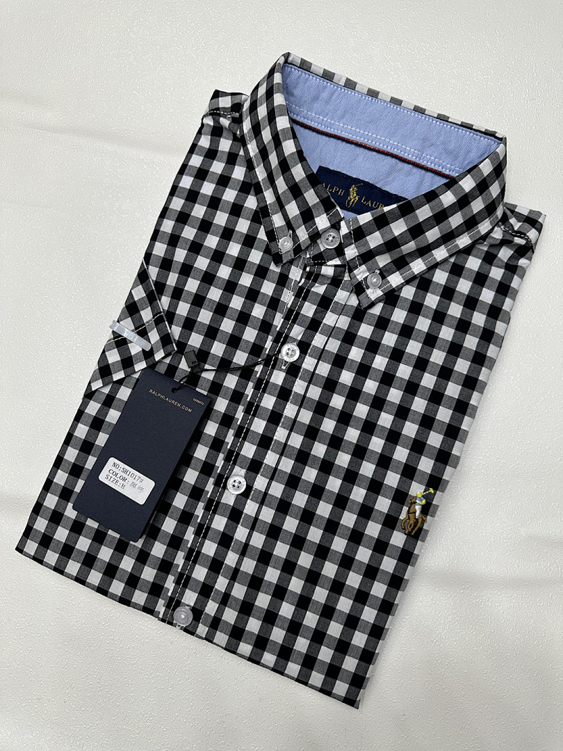 Ralph Lauren Gingham Cotton Madras Camp Shirt · A1971 — תמונה 4