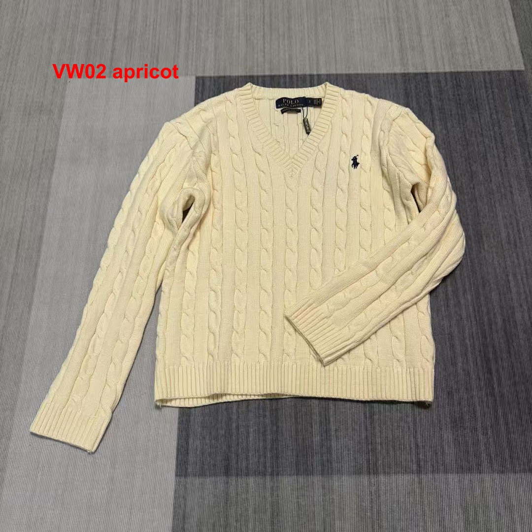 Ralph Lauren Cable-Knit Cotton V-Neck Sweater · A2865 — תמונה 9