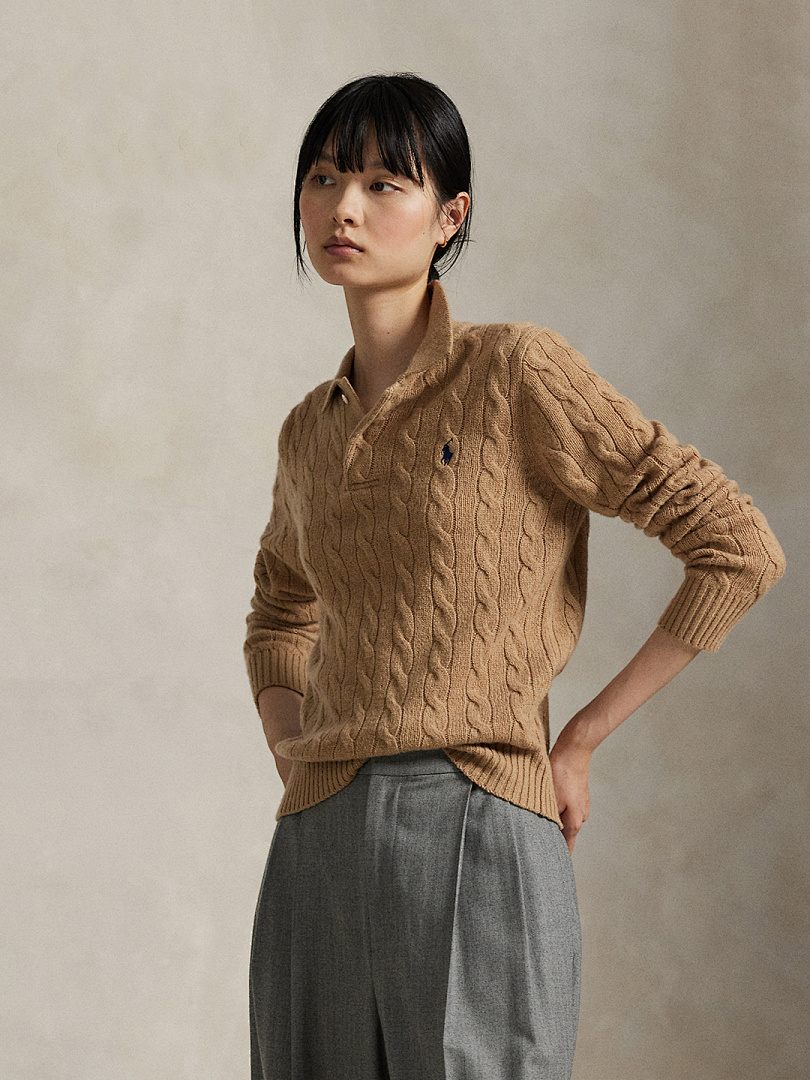 Polo Ralph Lauren Cable-Knit Polo Sweater · A2858 — תמונה 4