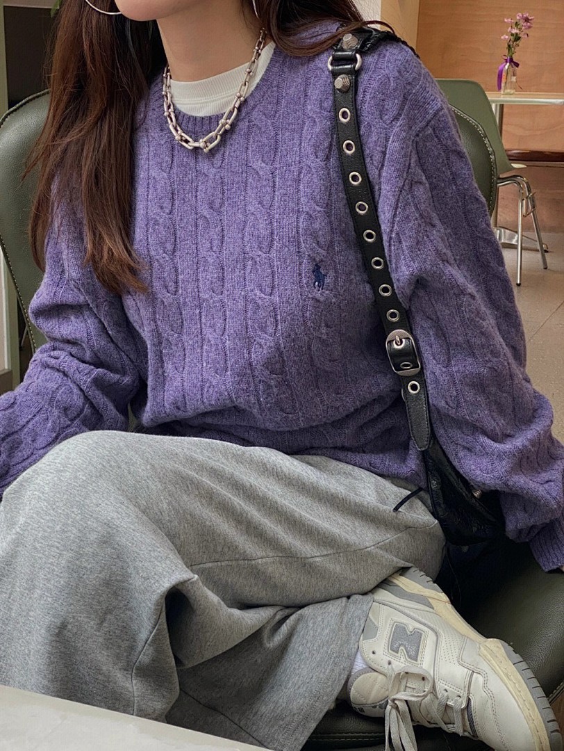 Ralph Lauren Cable-Knit Cotton Crewneck Sweater · A2183 — תמונה 4