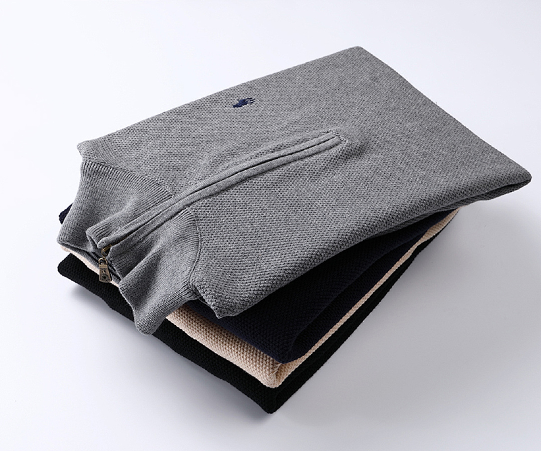 Ralph Lauren Mesh Knit Cotton Quarter-Zip Sweater · A528 — תמונה 27