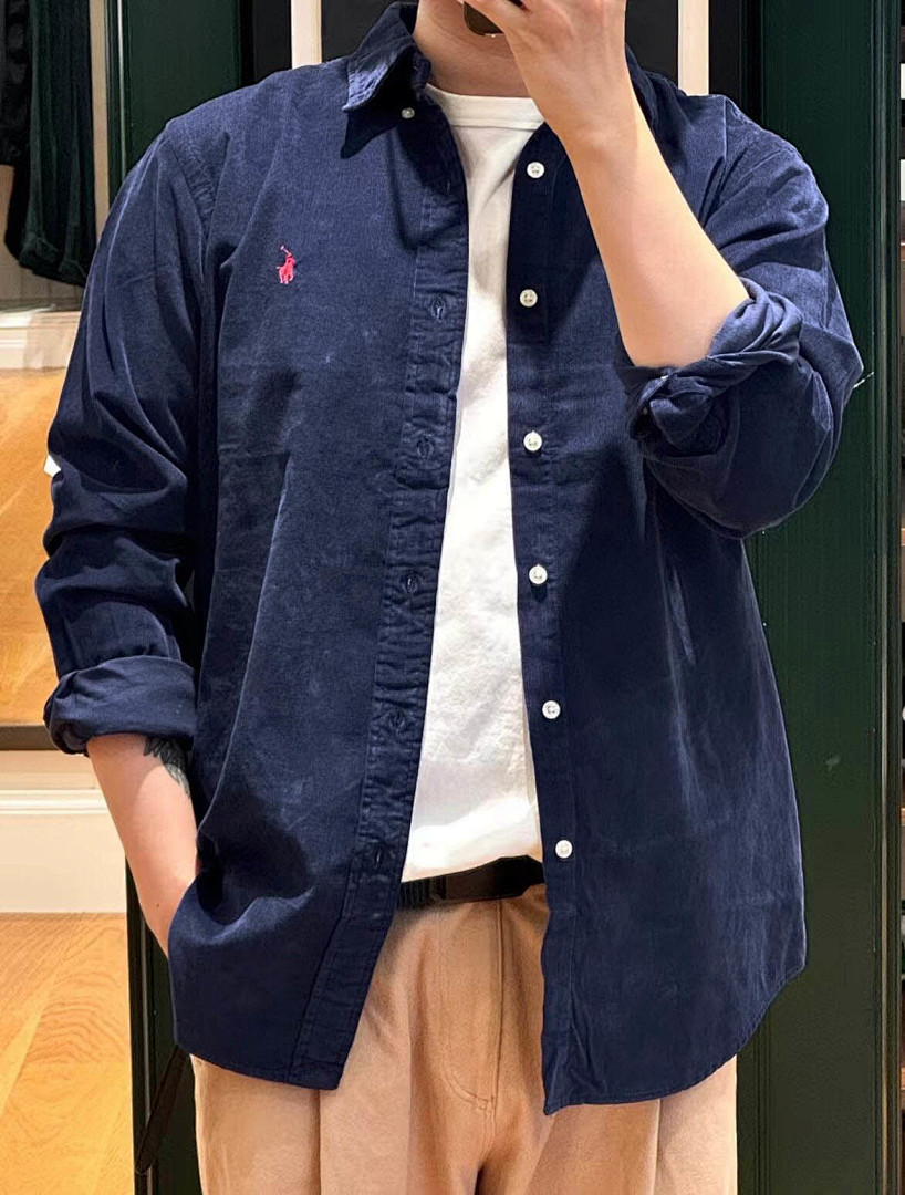 Polo Ralph Lauren Corduroy Long-Sleeve Collared Shirt · A2496 — תמונה 28