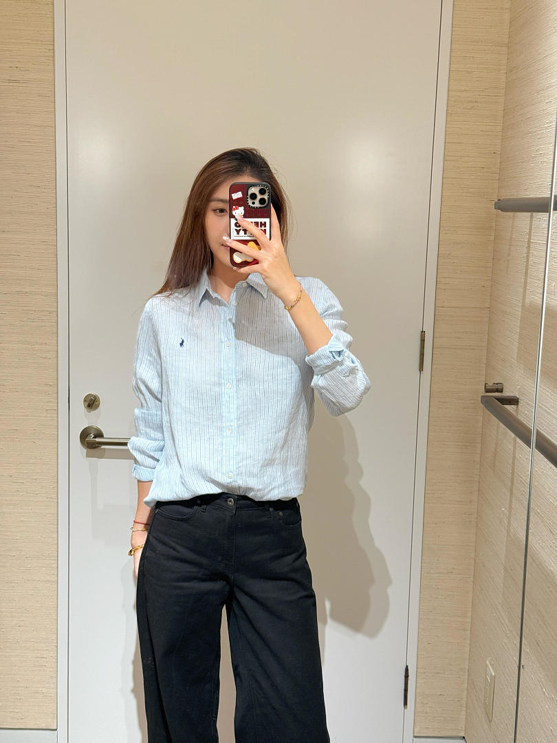 Ralph Lauren Classic Fit Striped Linen Shirt · A3124 — תמונה 8