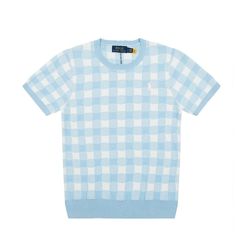 Ralph Lauren Gingham Cotton Short-Sleeve Sweater · A2340 — תמונה 24