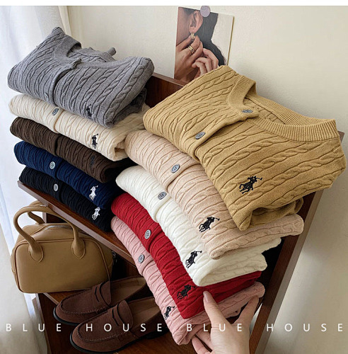 Ralph Lauren Cable-Knit Cotton Cardigan · A2092