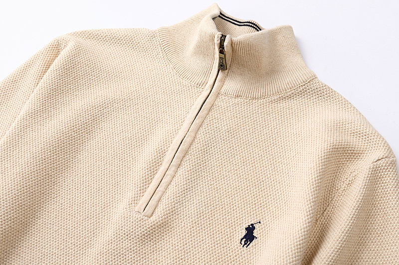 Ralph Lauren Mesh Knit Cotton Quarter-Zip Sweater · A528 — תמונה 14