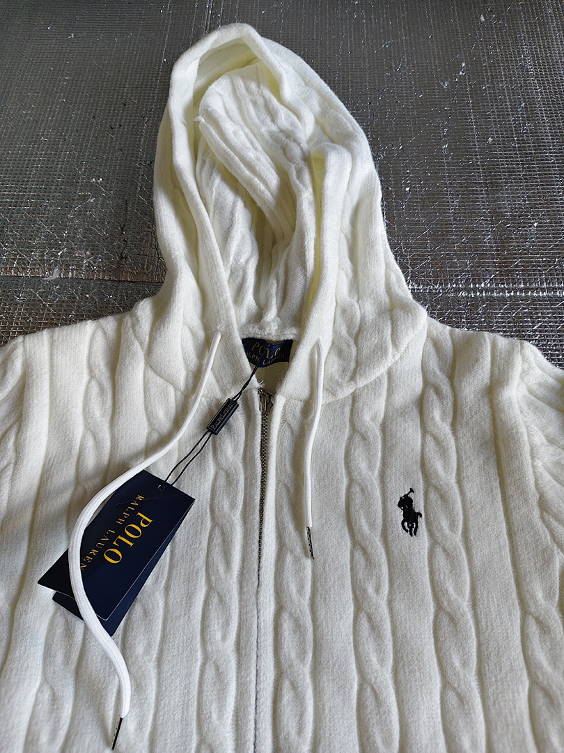 Ralph Lauren Cable-Knit Cotton Full-Zip Hoodie · A2732 — תמונה 9