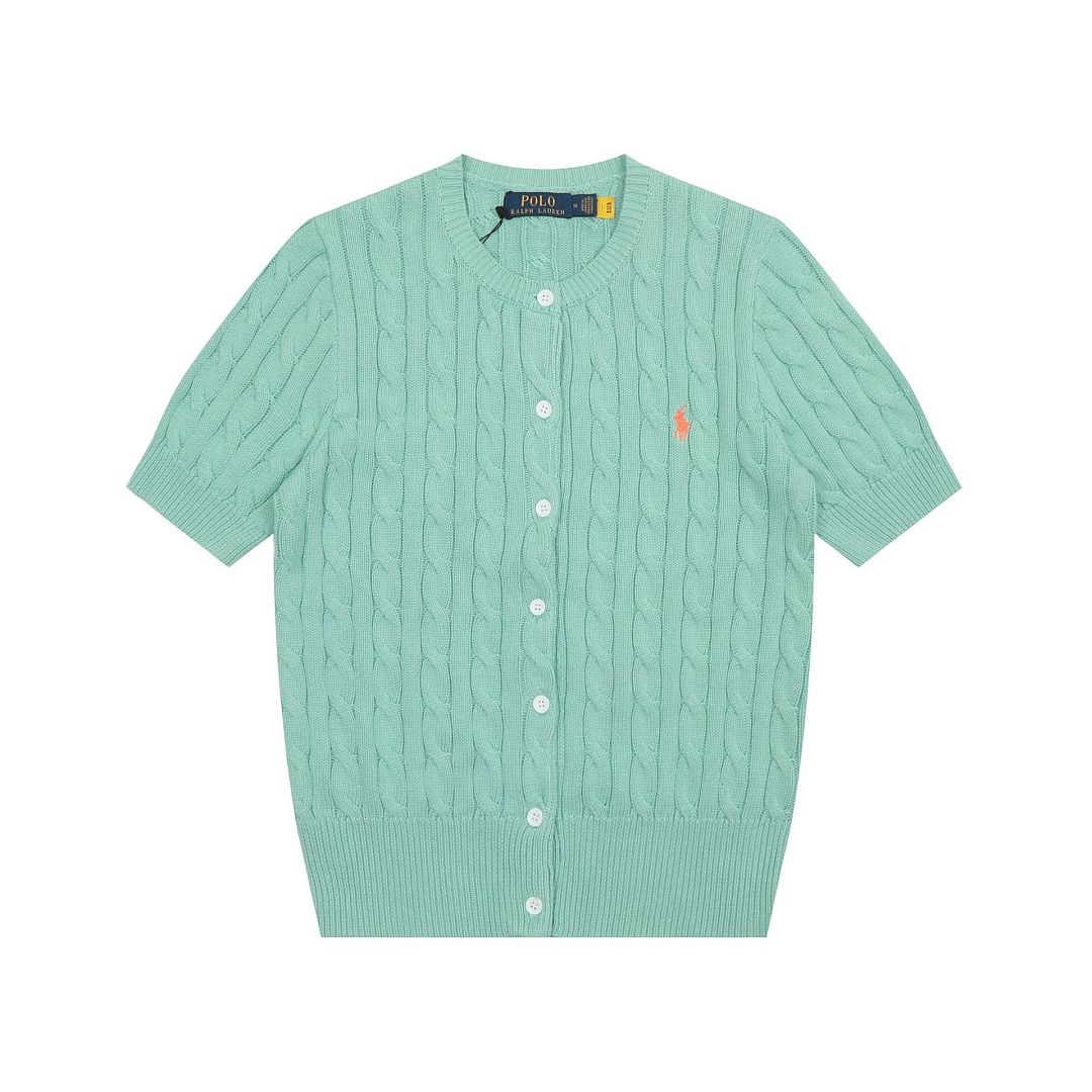 Ralph Lauren Cable-Knit Short-Sleeve Cardigan · A3123 — תמונה 11