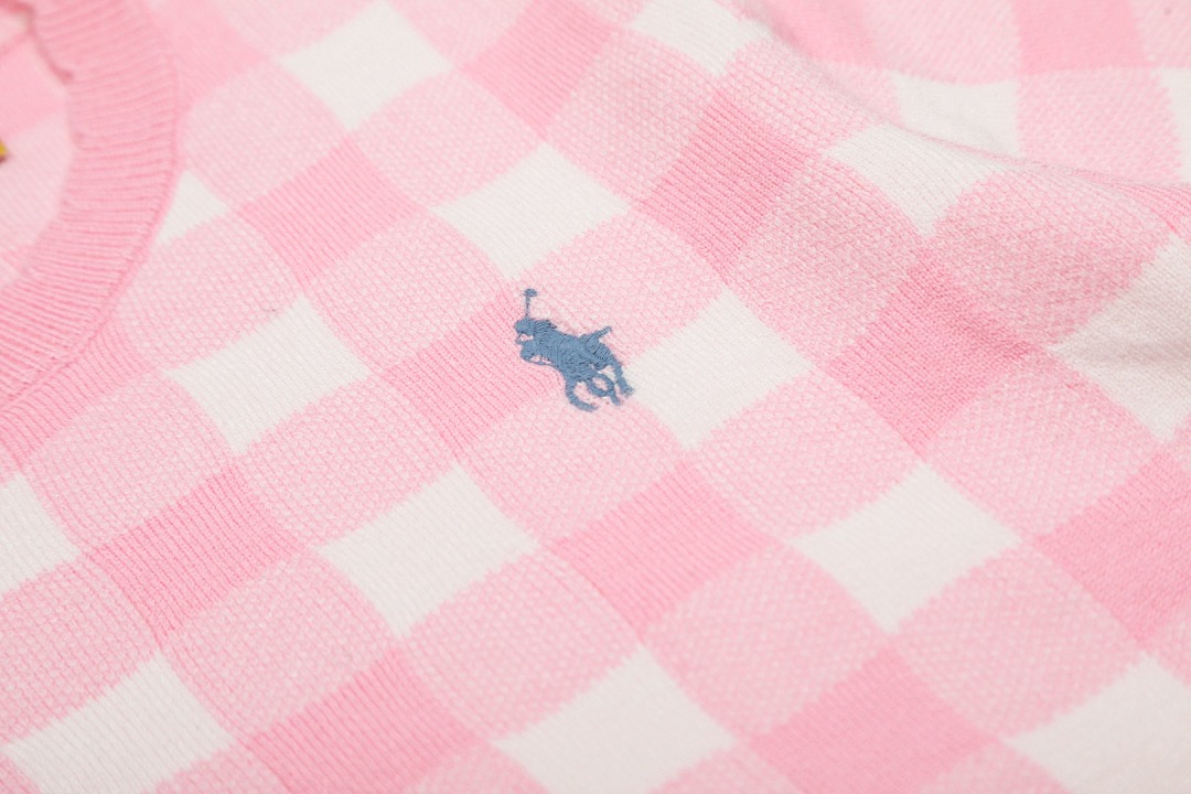Ralph Lauren Gingham Cotton Short-Sleeve Sweater · A2340 — תמונה 19