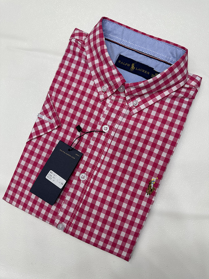 Ralph Lauren Gingham Cotton Madras Camp Shirt · A1971 — תמונה 5