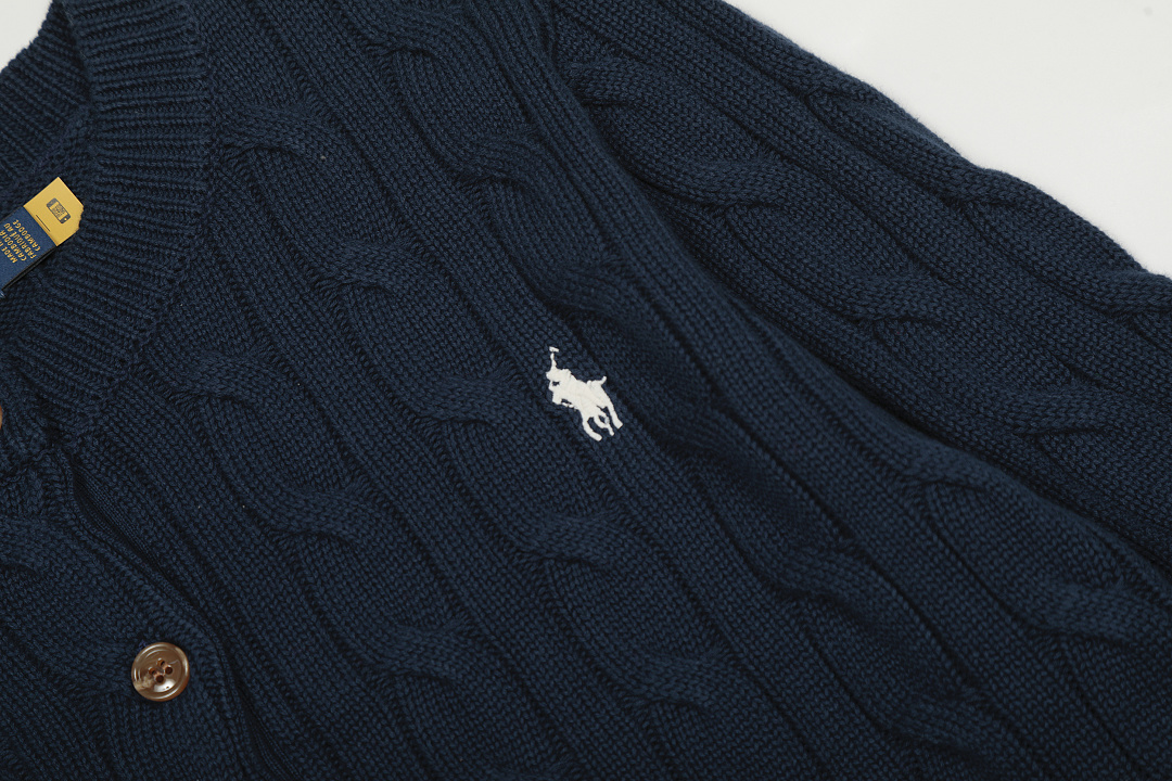 Ralph Lauren Cable Knit Cotton Cardigan · A3415 — תמונה 35