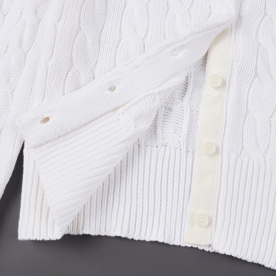 Polo Ralph Lauren Cable Knit Cotton Crewneck Cardigan · A3429 — תמונה 8