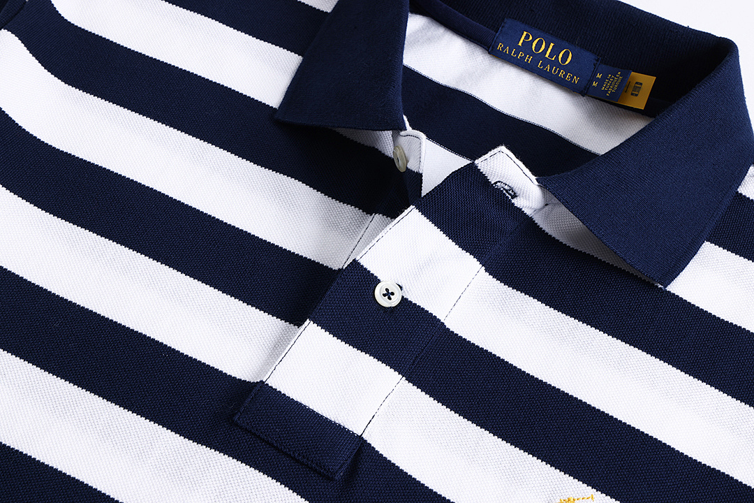 Ralph Lauren Classic Fit Striped Mesh Polo · A2375 — תמונה 17