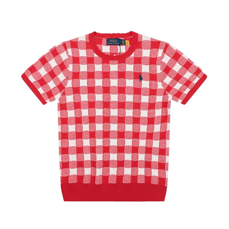 Ralph Lauren Gingham Cotton Short-Sleeve Sweater · A2340 — תמונה 26