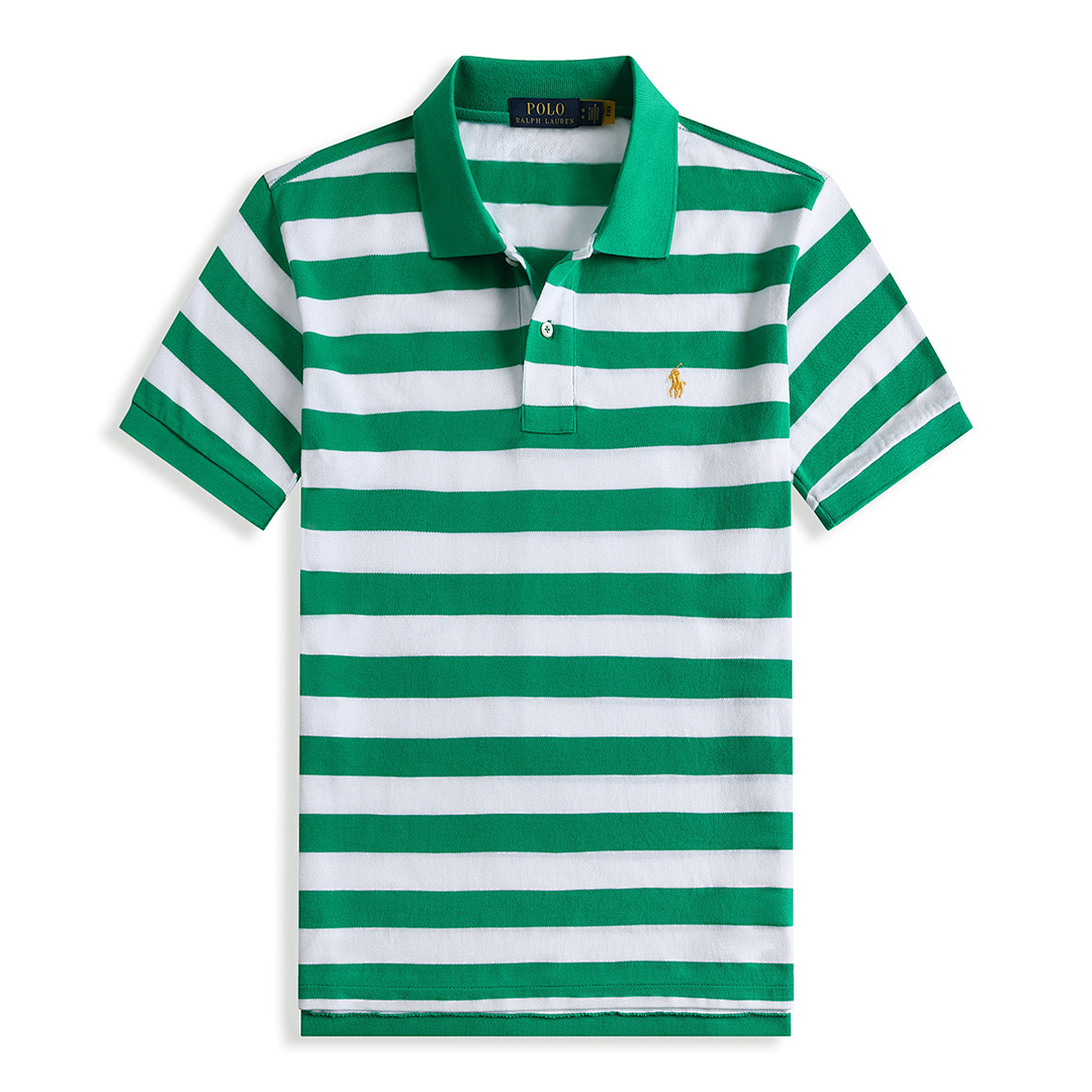 Ralph Lauren Classic Fit Striped Mesh Polo · A2375 — תמונה 25