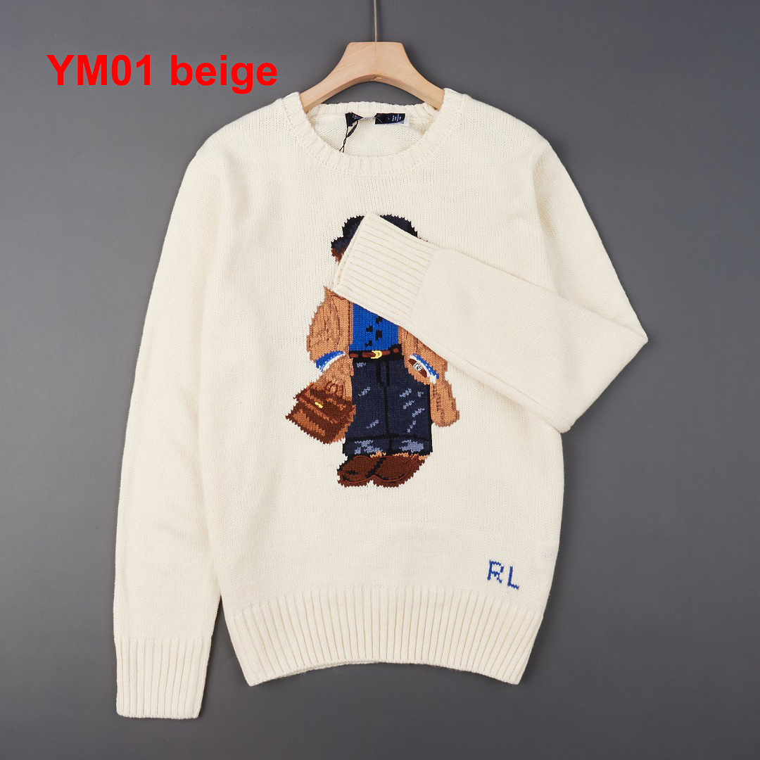 Ralph Lauren Polo Bear Cotton Crewneck Sweater · A3378